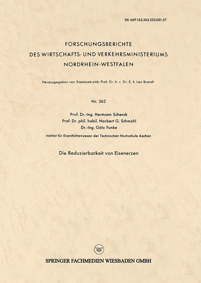 Die Reduzierbarkeit von Eisenerzen