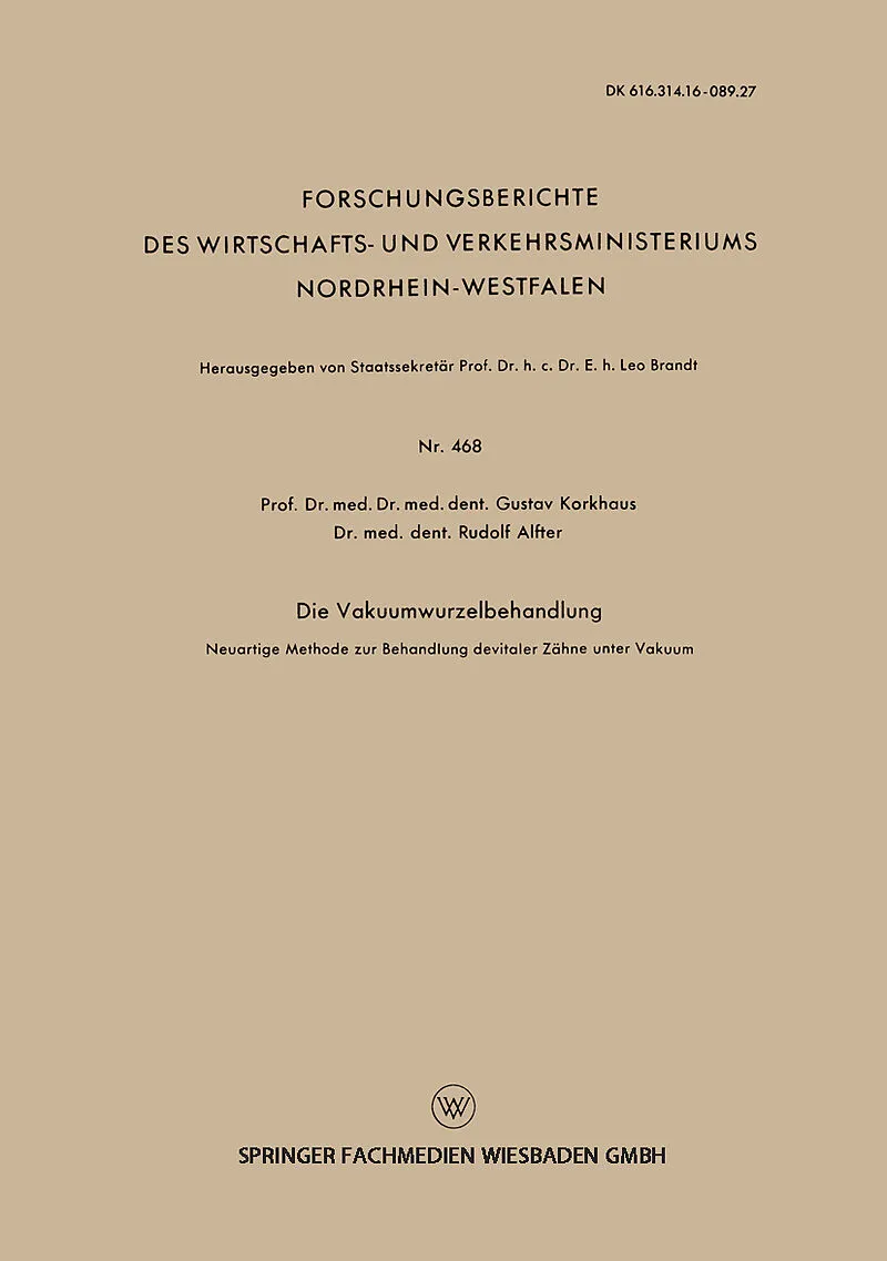 Die Vakuumwurzelbehandlung