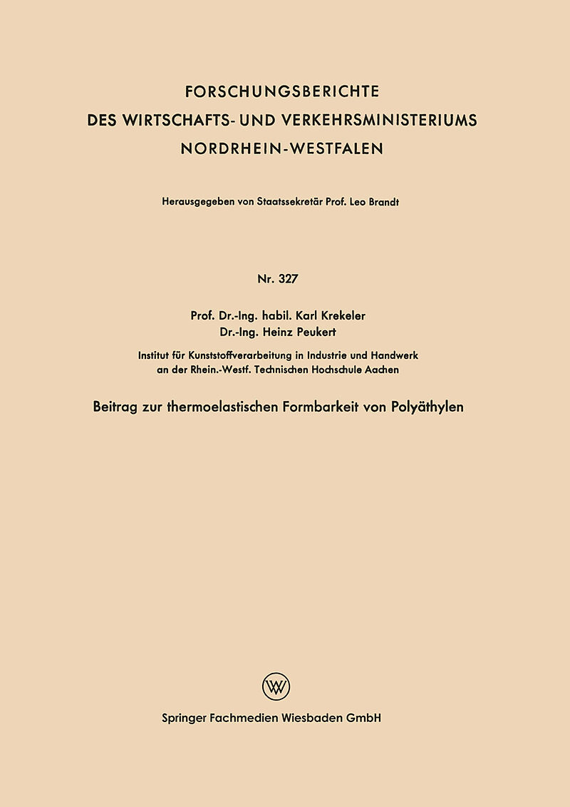 Beitrag zur thermoelastischen Formbarkeit von Polyäthylen