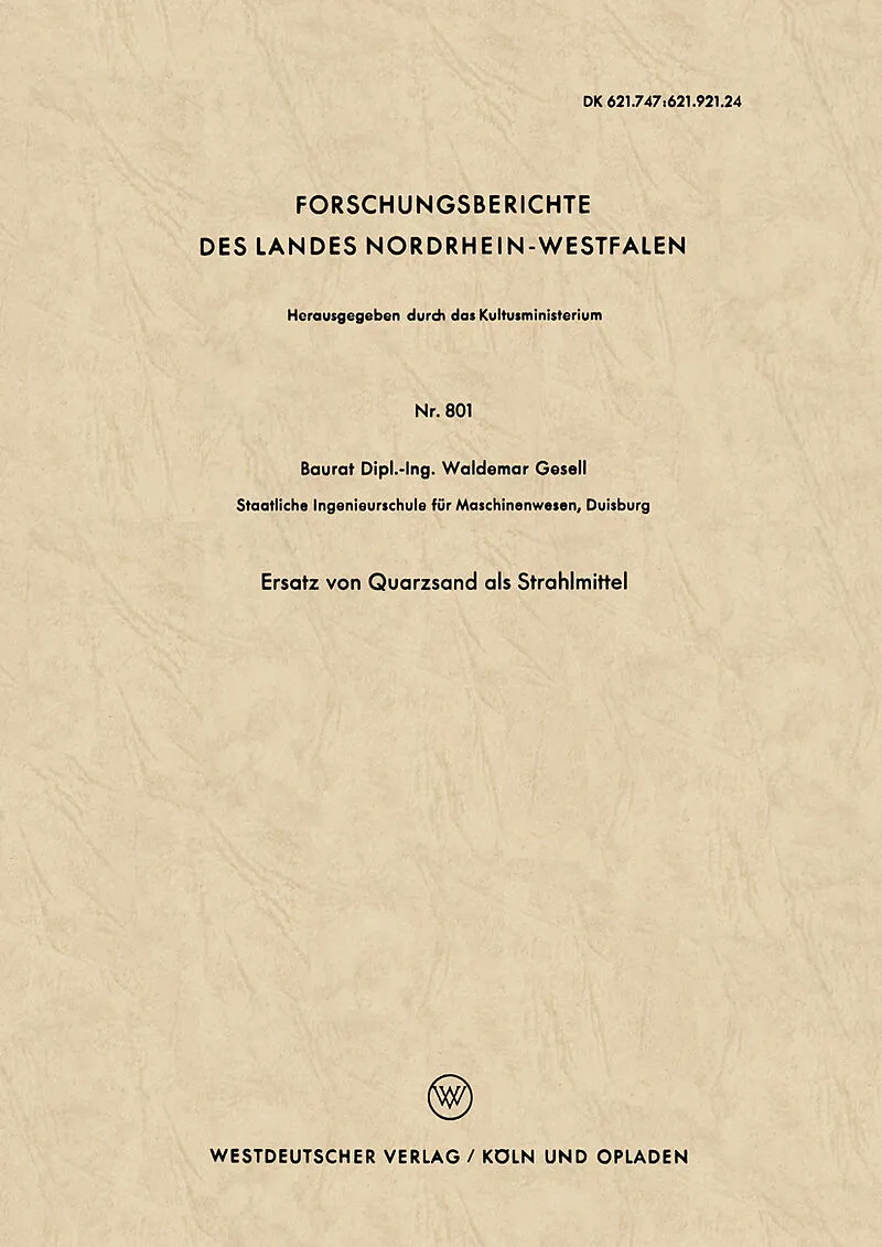 Ersatz von Quarzsand als Strahlmittel