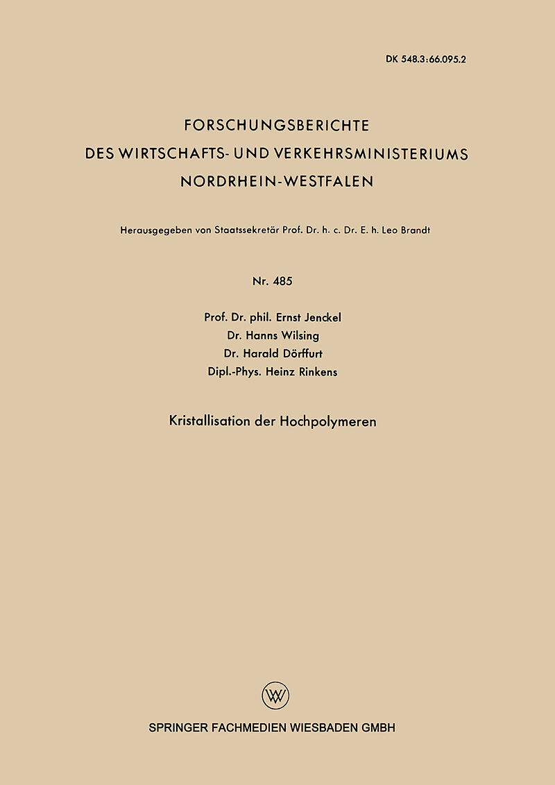 Kristallisation der Hochpolymeren