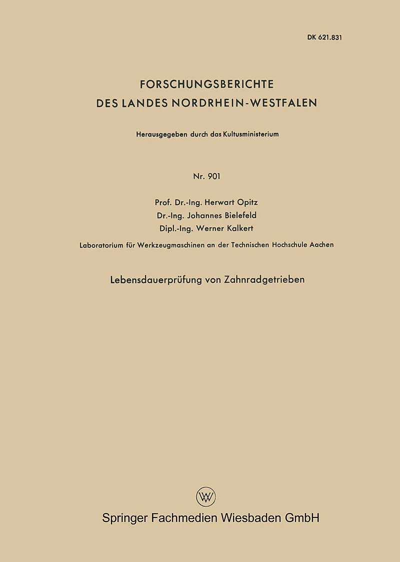 Lebensdauerprüfung von Zahnradgetrieben