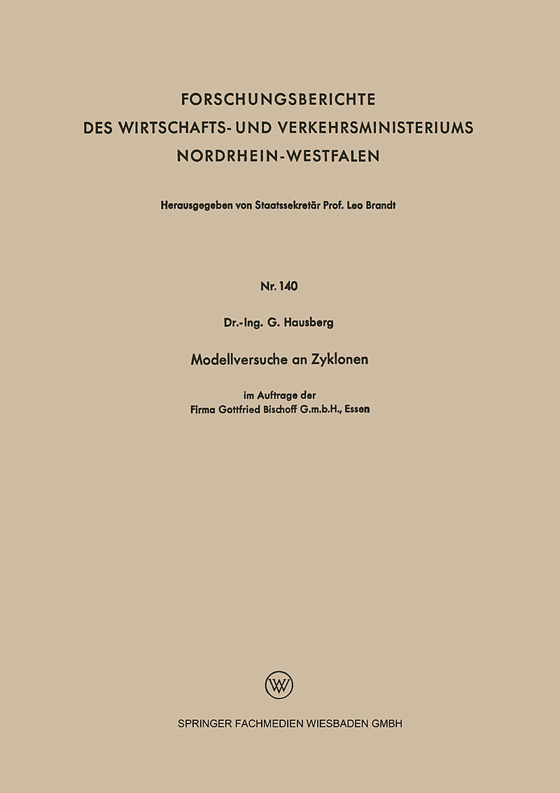 Modellversuche an Zyklonen