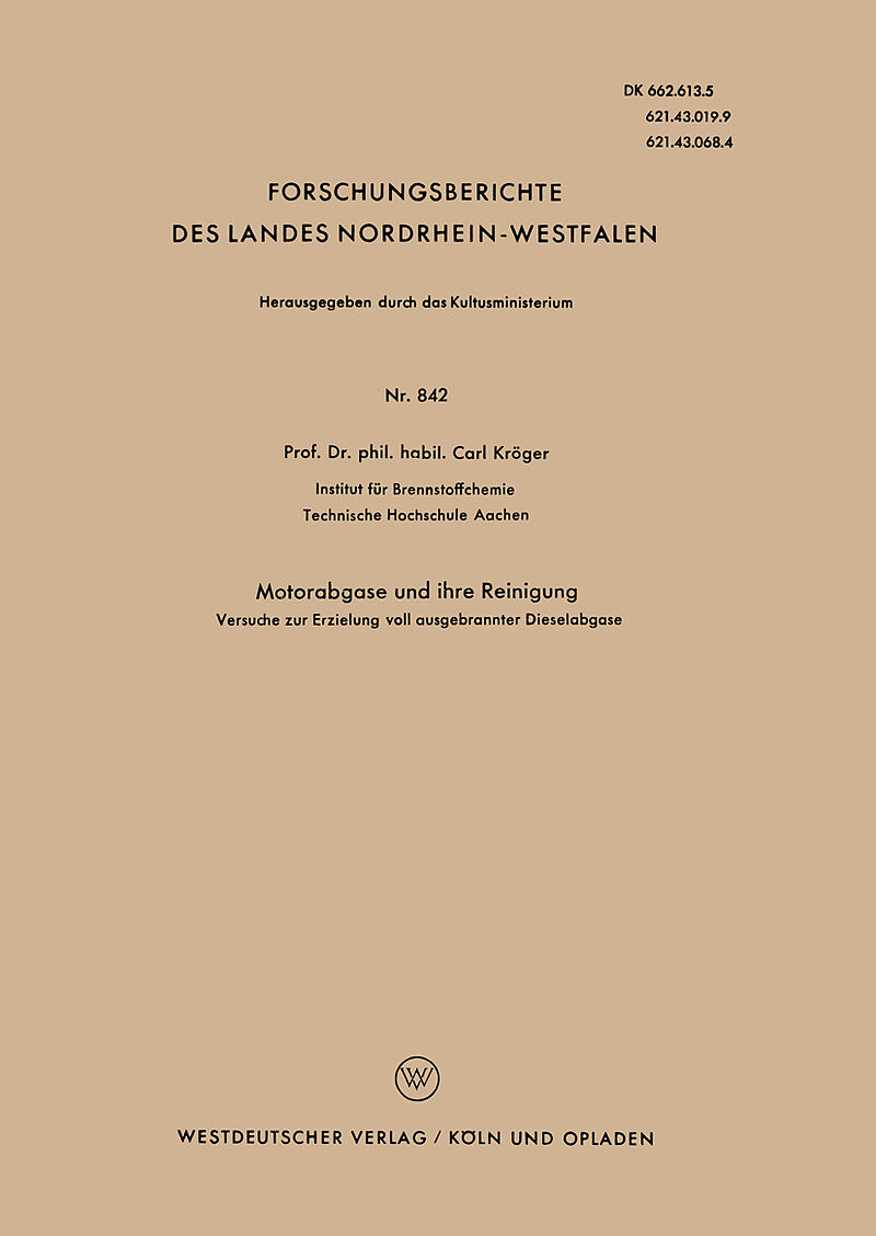 Motorabgase und ihre Reinigung