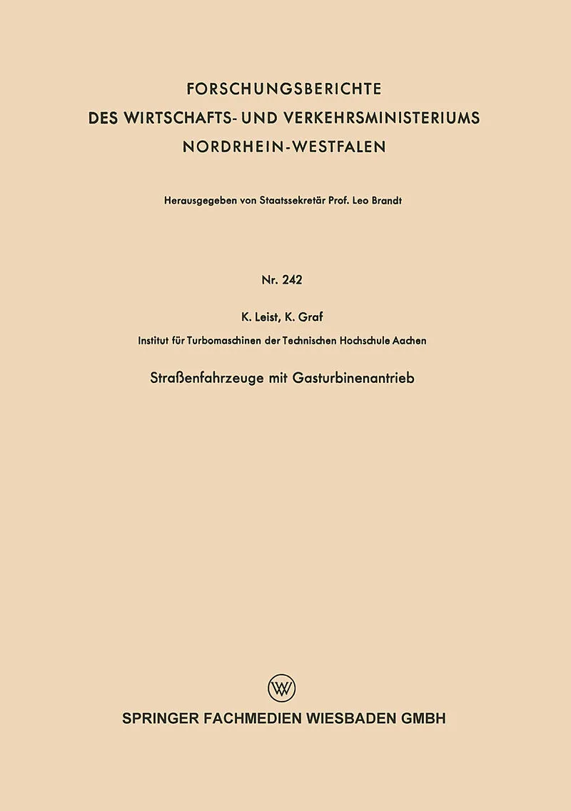Straßenfahrzeuge mit Gasturbinenantrieb