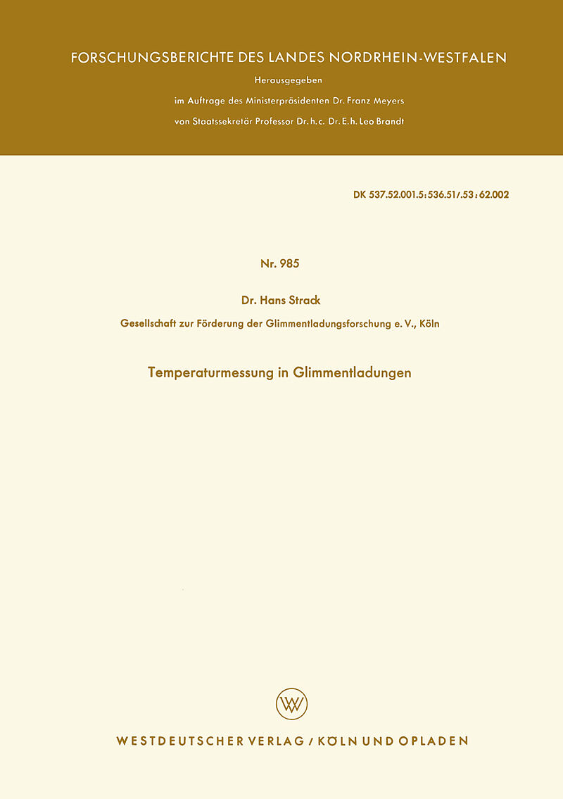 Temperaturmessung in Glimmentladungen