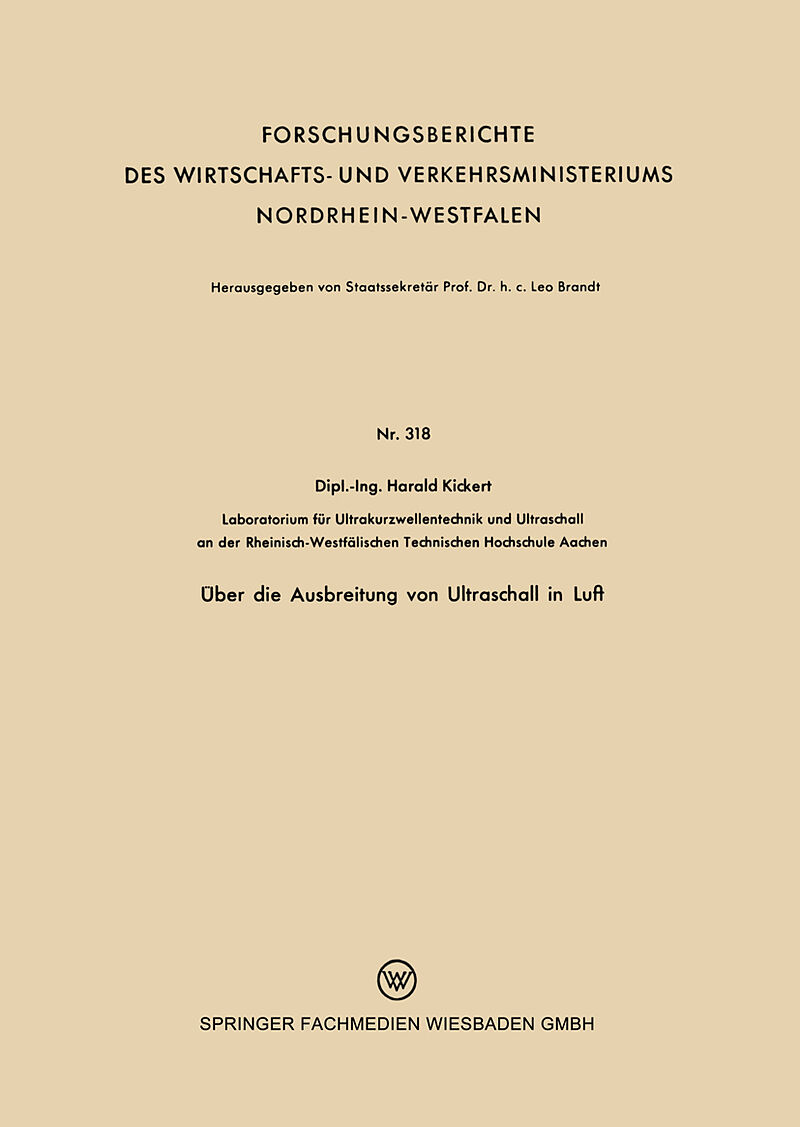Über die Ausbreitung von Ultraschall in Luft
