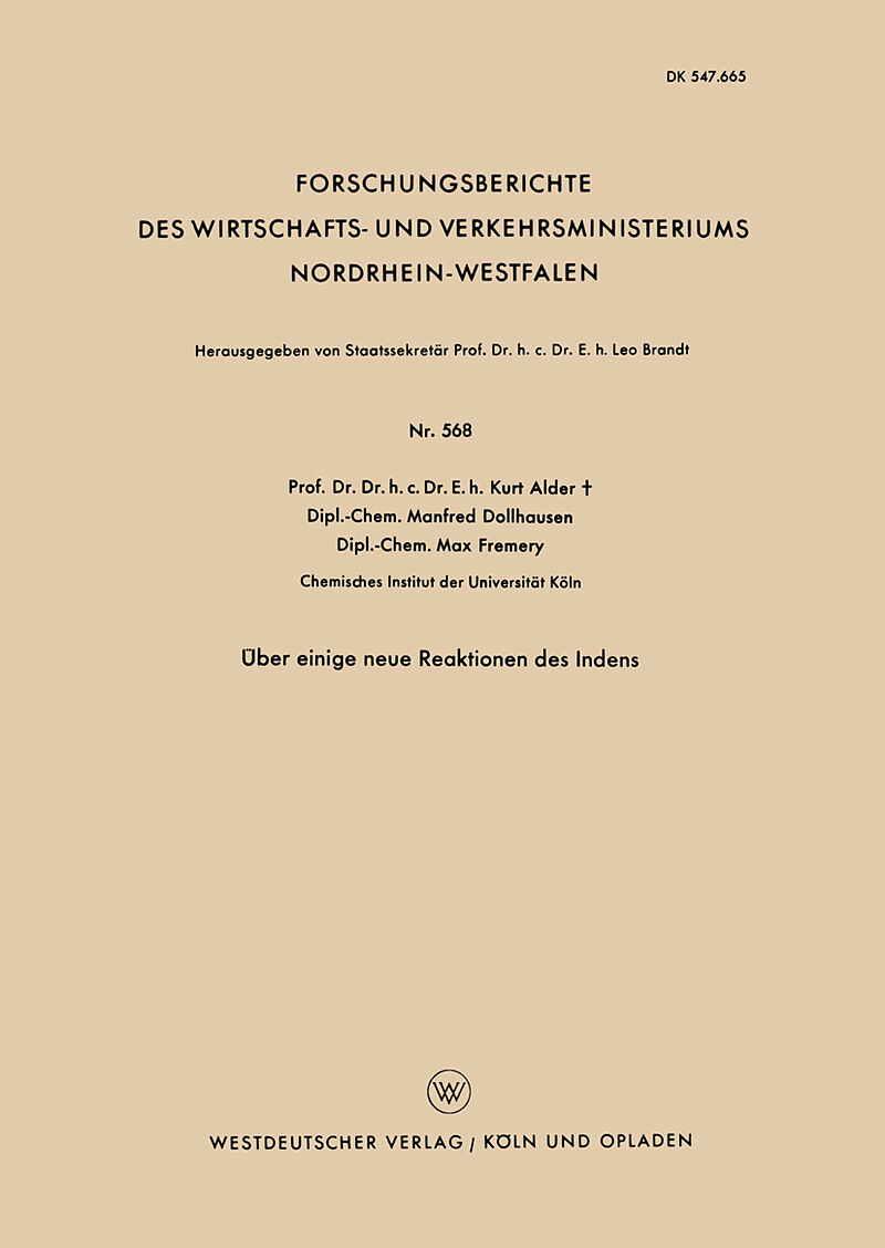 Über einige neue Reaktionen des Indens