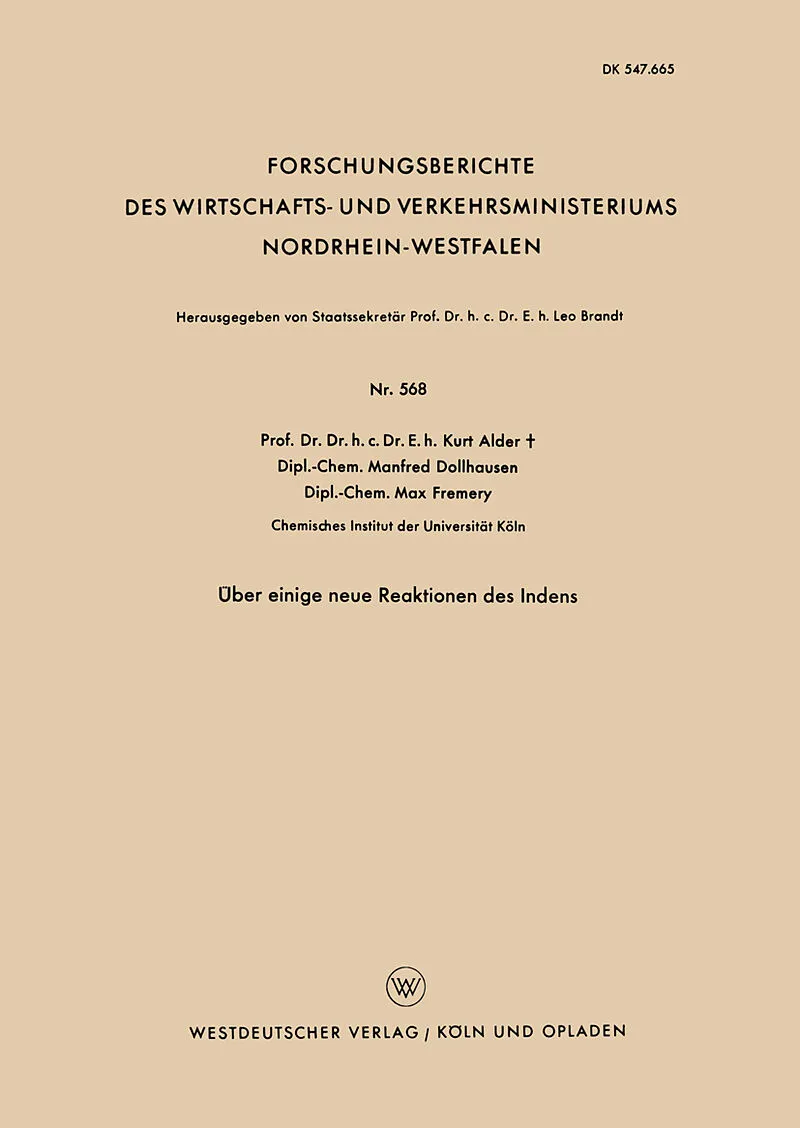Über einige neue Reaktionen des Indens