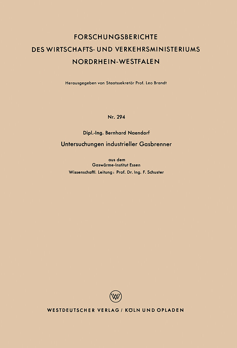 Untersuchungen industrieller Gasbrenner