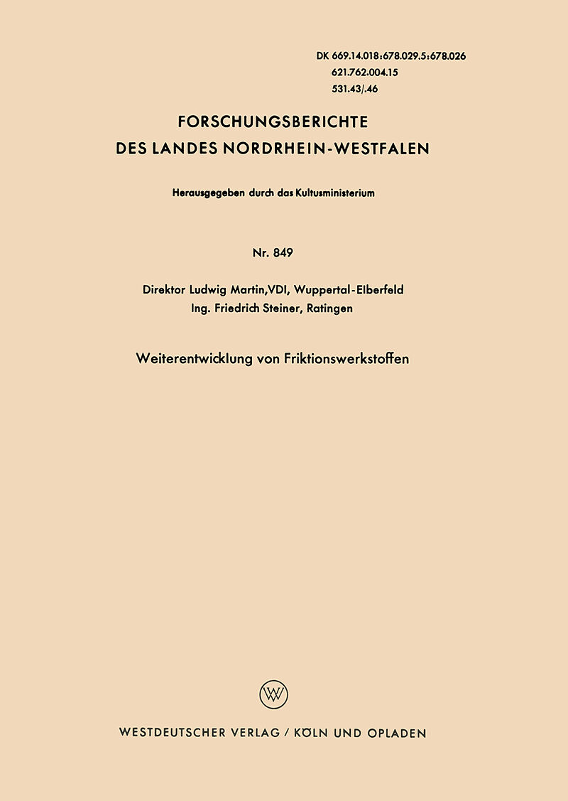 Weiterentwicklung von Friktionswerkstoffen