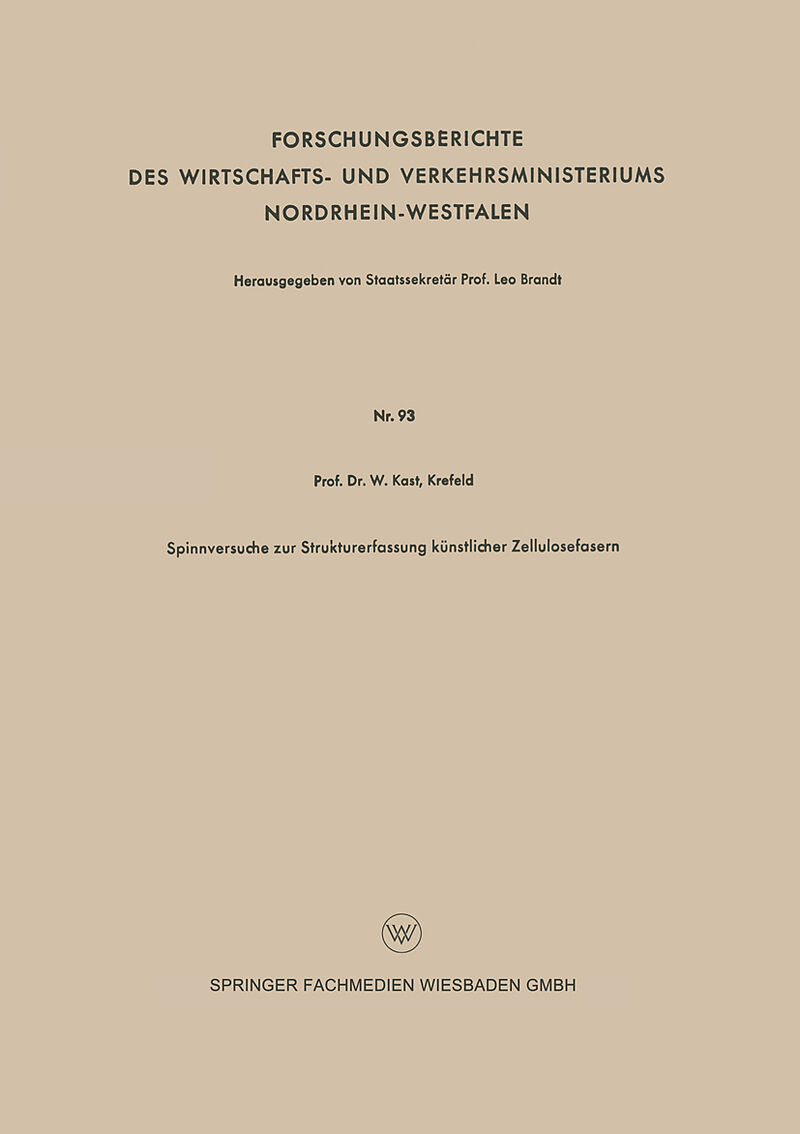 Spinnversuche zur Strukturerfassung künstlicher Zellulosefasern