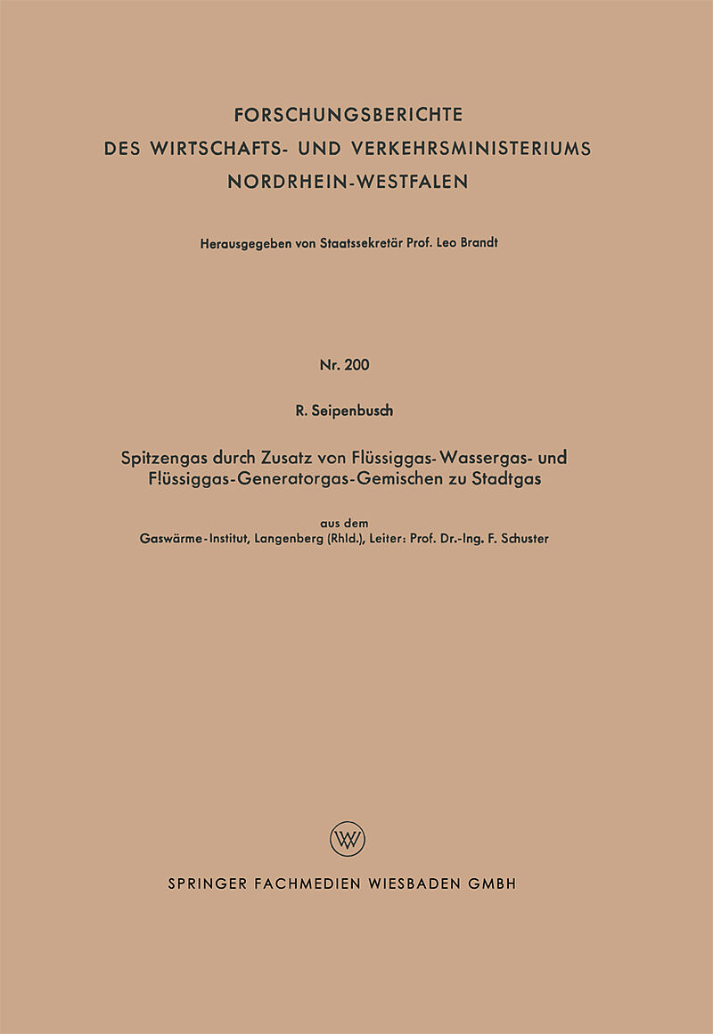 Spitzengas durch Zusatz von Flüssiggas- Wassergas- und Flüssiggas-Generatorgas-Gemischen zu Stadtgas