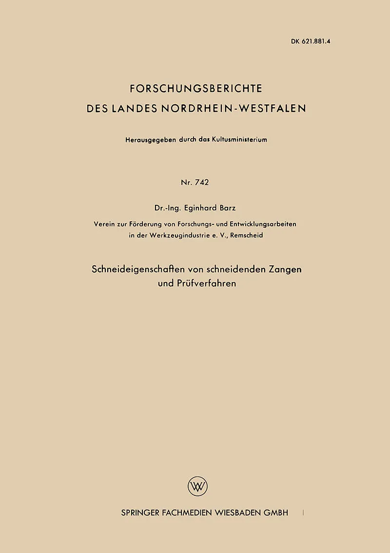 Schneideigenschaften von schneidenden Zangen und Prüfverfahren
