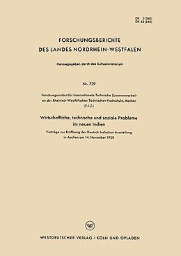 Kartonierter Einband Wirtschaftliche, technische und soziale Probleme im neuen Indien von W. von Pochhammer, S. A. Biswas, H. Heinrich