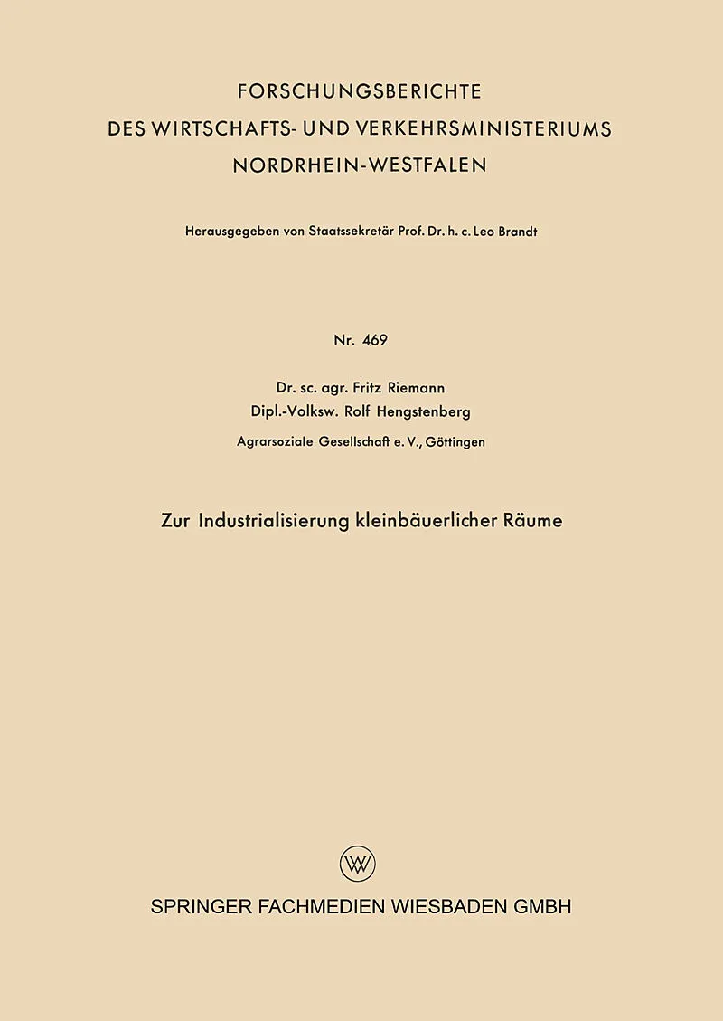 Zur Industrialisierung kleinbäuerlicher Räume