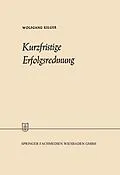 E-Book (pdf) Kurzfristige Erfolgsrechnung von Wolfgang Kilger
