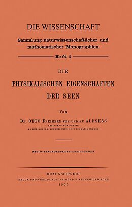 E-Book (pdf) Die Physikalischen Eigenschaften der Seen von Otto von und zu Aufsess