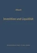 E-Book (pdf) Investition und Liquidität von Horst Albach