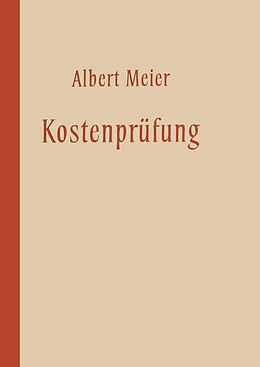 E-Book (pdf) Kostenprüfung von Albert Meier