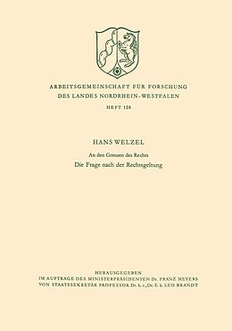 E-Book (pdf) An den Grenzen des Rechts von Hans Welzel