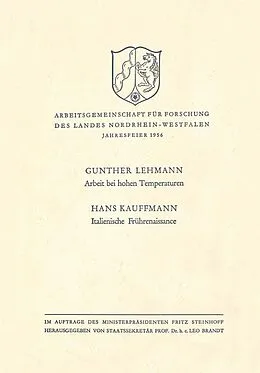 E-Book (pdf) Arbeit bei hohen Temperaturen. Italienische Frührenaissance von Gunther Lehmann