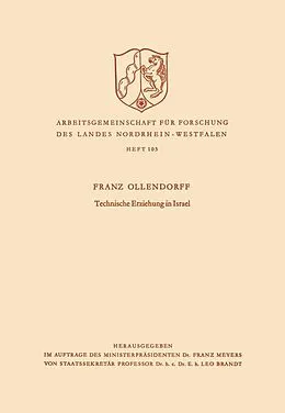 E-Book (pdf) Technische Erziehung in Israel von Franz Ollendorff