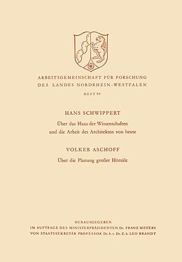 E-Book (pdf) Über das Haus der Wissenschaften und die Arbeit des Architekten von heute. Über die Planung großer Hörsäle von Hans Schwippert