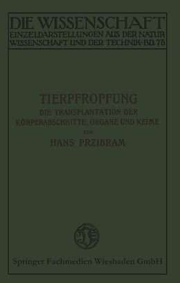 E-Book (pdf) Tierpfropfung von Hans Przibram