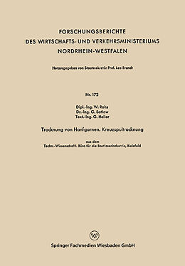 E-Book (pdf) Trocknung von Hanfgarnen. Kreuzspultrocknung von Waldemar Rohs