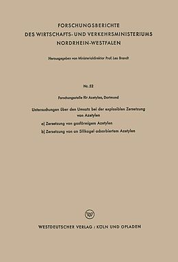 E-Book (pdf) Untersuchungen über den Umsatz bei der explosiblen Zersetzung von Azetylen von Kenneth A. Loparo