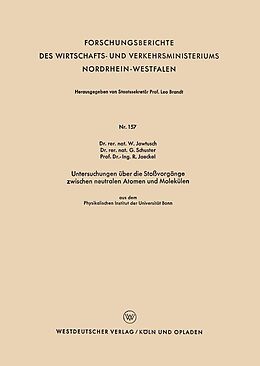 E-Book (pdf) Untersuchungen über die Stoßvorgänge zwischen neutralen Atomen und Molekülen von Waldemar Jawtusch