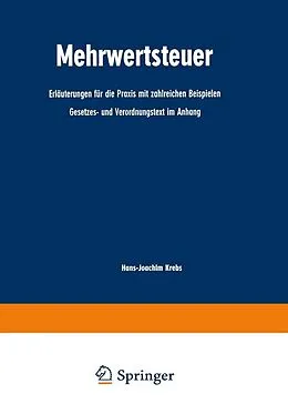 E-Book (pdf) Mehrwertsteuer von Hans-Joachim Krebs