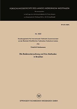E-Book (pdf) Die Bodenuntersuchung und ihre Methoden in Brasilien von Friedrich Hackemann