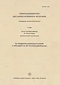 E-Book (pdf) Die Festigkeit thermoplastischer Kunststoffe in Abhängigkeit von den Verarbeitungsbedingungen von Karl-Heinz Hellwege