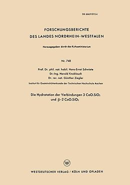 E-Book (pdf) Die Hydratation der Verbindungen 3 CaO.SiO2 und -2 CaO.SiO2 von Hans-Ernst Schwiete