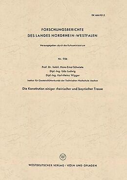 E-Book (pdf) Die Konstitution einiger rheinischer und bayrischer Trasse von Hans-Ernst Schwiete