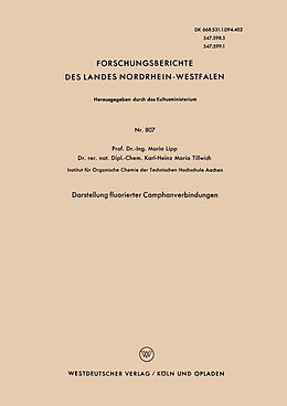 E-Book (pdf) Darstellung fluorierter Camphanverbindungen von Maria Lipp