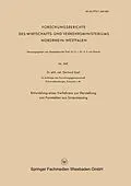 E-Book (pdf) Entwicklung eines Verfahrens zur Herstellung von Formteilen aus Sintermessing von Gerhard Zapf