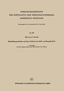 E-Book (pdf) Entwicklungsarbeiten auf dem Gebiete der Meß - und Regeltechnik von H.F. Reineke