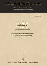 E-Book (pdf) Festigkeit und Steifigkeit von Papierwaben bei Druck- und Schubbeanspruchung von Hartmut Bossel
