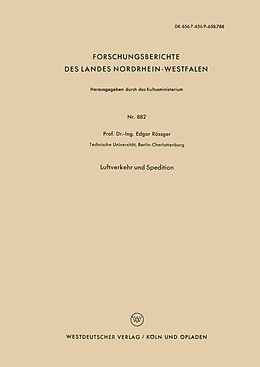E-Book (pdf) Luftverkehr und Spedition von Edgar Rößger