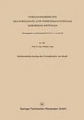 E-Book (pdf) Mathematische Analyse der Formalstruktur von Musik von Wilhelm Fucks
