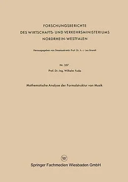 E-Book (pdf) Mathematische Analyse der Formalstruktur von Musik von Wilhelm Fucks