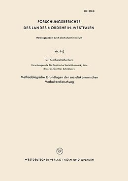 E-Book (pdf) Methodologische Grundlagen der sozialökonomischen Verhaltensforschung von Gerhard Scherhorn