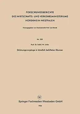 E-Book (pdf) Strömungsvorgänge in künstlich belüfteten Räumen von Werner Linke