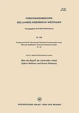 E-Book (pdf) Über den Begriff der industriellen Arbeit (Labour Relations and Human Relations) von Antonio Pinilla Sanchez-Concha