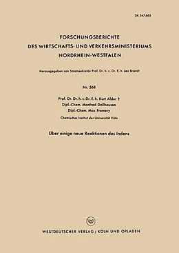 E-Book (pdf) Über einige neue Reaktionen des Indens von Kurt Alder