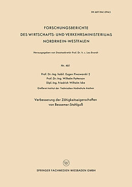 E-Book (pdf) Verbesserung der Zähigkeitseigenschaften von Bessemer-Stahlguß von Eugen Piwowarsky