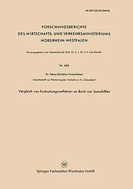 E-Book (pdf) Vergleich von Funkortungsverfahren an Bord von Seeschiffen von Hans Christian Freiesleben